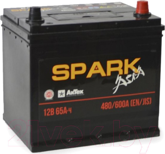Изображение товара Автомобильный аккумулятор SPARK Asia 480/600A EN/JIS R+ / SPAA65-3-R (65 А/ч)