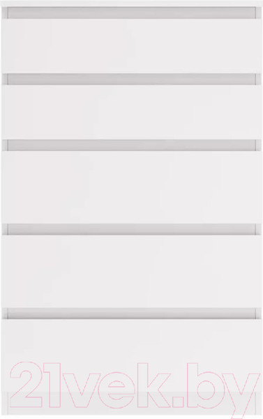 Изображение товара Комод Stolline Морвик 5 ящиков 70x112 (белый)