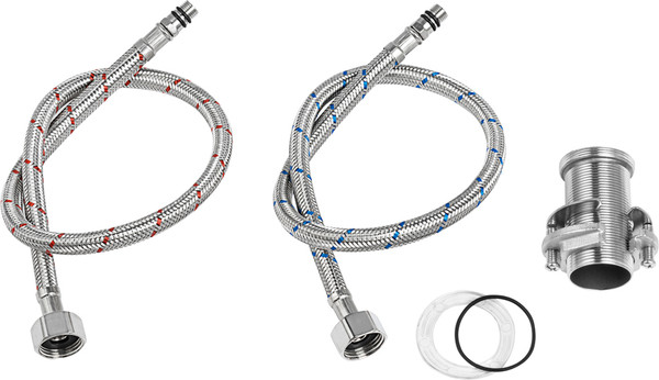 Изображение товара Мойка кухонная со смесителем Arfeka AF PVD Nano 52x49 + AF FSS304 + ZP DS (Black)