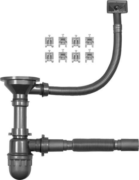 Изображение товара Мойка кухонная со смесителем Arfeka AF PVD Nano 52x49 + AF FSS304 + ZP DS (Black)