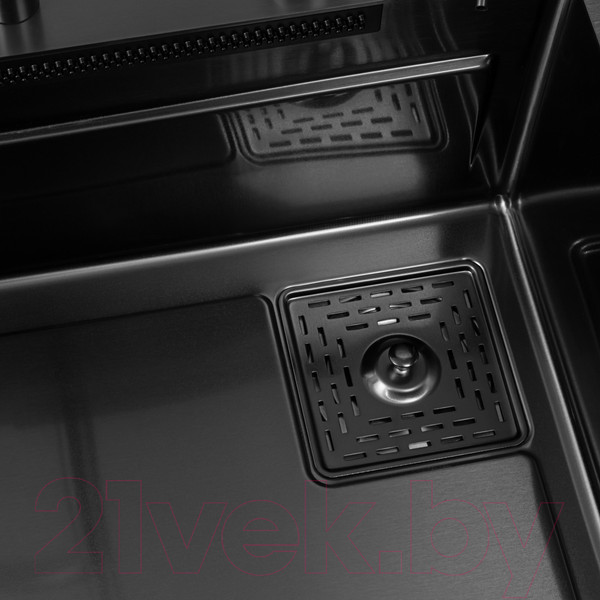 Изображение товара Мойка кухонная со смесителем Arfeka AF PVD Nano 75x46 (черный)