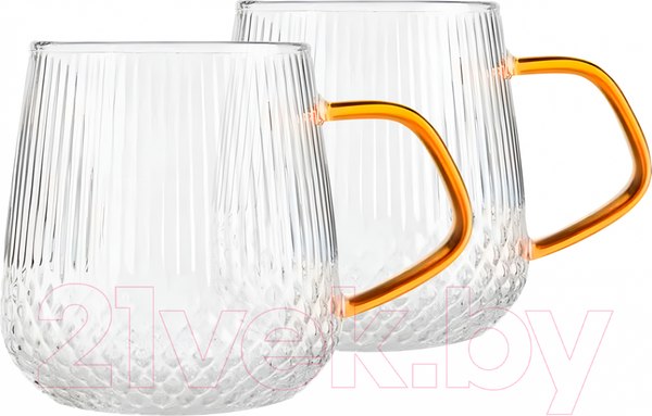 Изображение товара Набор кружек Makkua Ribbed Glassware RC300 (2шт)