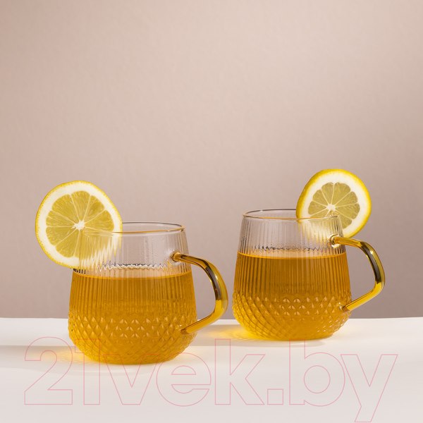 Изображение товара Набор кружек Makkua Ribbed Glassware RC300 (2шт)