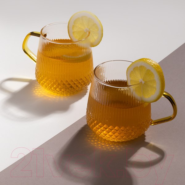Изображение товара Набор кружек Makkua Ribbed Glassware RC300 (2шт)