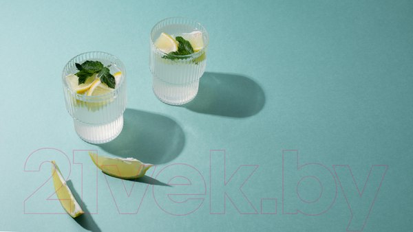Изображение товара Набор стаканов Makkua Ribbed Glassware RG370 (2шт)