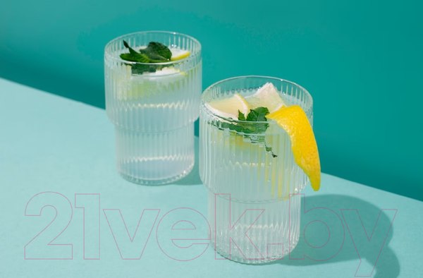 Изображение товара Набор стаканов Makkua Ribbed Glassware RG370 (2шт)