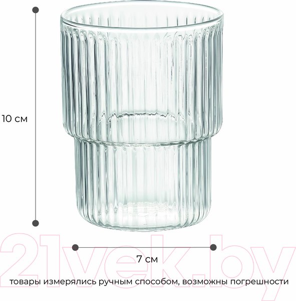 Изображение товара Набор стаканов Makkua Ribbed Glassware RG370 (2шт)