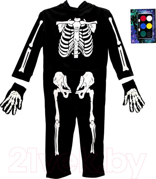 Изображение товара Набор карнавальный Волшебная маска Жуткий скелетик / 9496688