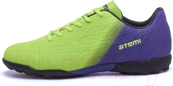 Изображение товара Бутсы футбольные Atemi Turf SBA-005 (ярко-салатовый/фиолетовый, р-р 40)