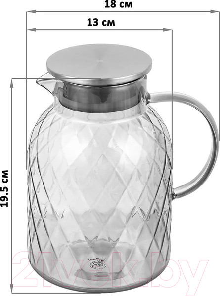 Изображение товара Кувшин Elan Gallery Crystal Glass / 360151