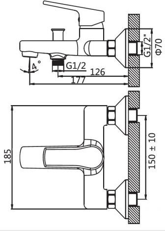 Изображение товара Смеситель AV Engineering AVHOB3-A163-690