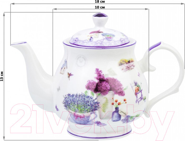 Изображение товара Заварочный чайник Elan Gallery Лаванда / 420341