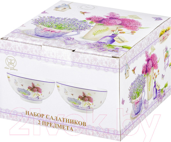 Изображение товара Набор салатников Elan Gallery Лаванда / 420463