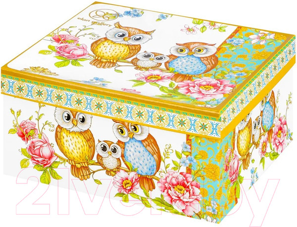 Изображение товара Чашка с блюдцем Elan Gallery Совушки / 420254