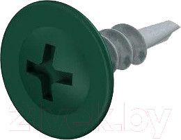 Изображение товара Саморез Starfix Со сверлом 4.2х19 прессшайба / SMC3-18343-1000 (1000шт, оцинкованный, RAL 6005 зеленый мох)