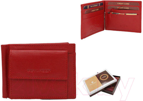 Изображение товара Портмоне Peterson PTN RD-250-GCL (красный)