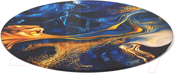 Изображение товара Журнальный столик Sheffilton SHT-TU29/H36/ТТ32 60 (черный муар/синий сапфир)