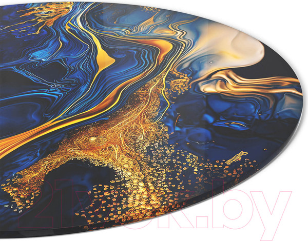 Изображение товара Журнальный столик Sheffilton SHT-TU29/H36/ТТ32 60 (черный муар/синий сапфир)