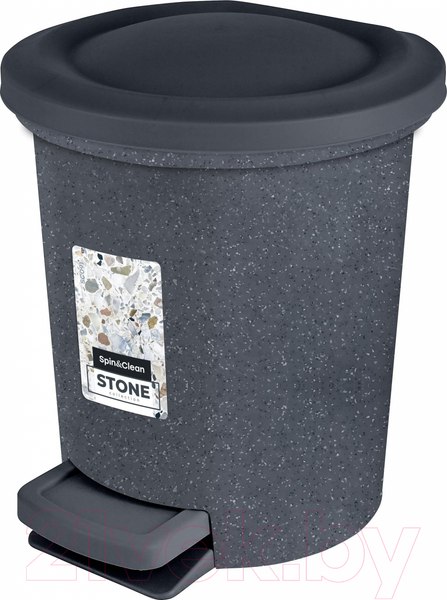 Изображение товара Мусорное ведро Spin&Clean Stone с педалью / SC470110026