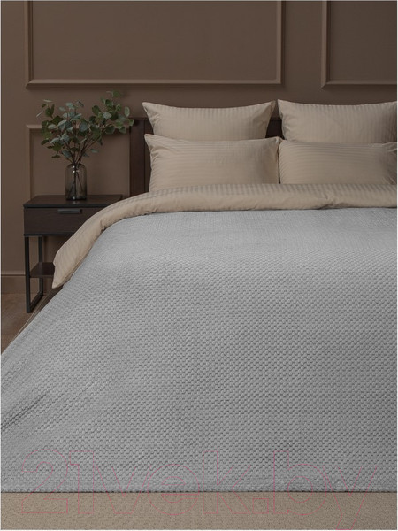 Изображение товара Плед TexRepublic Deco Ромбики Фланель 150x200 / 93399 (серый)