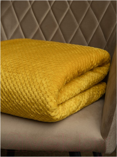 Изображение товара Плед TexRepublic Deco Ромбики Фланель 150x200 / 93406 (желтый)