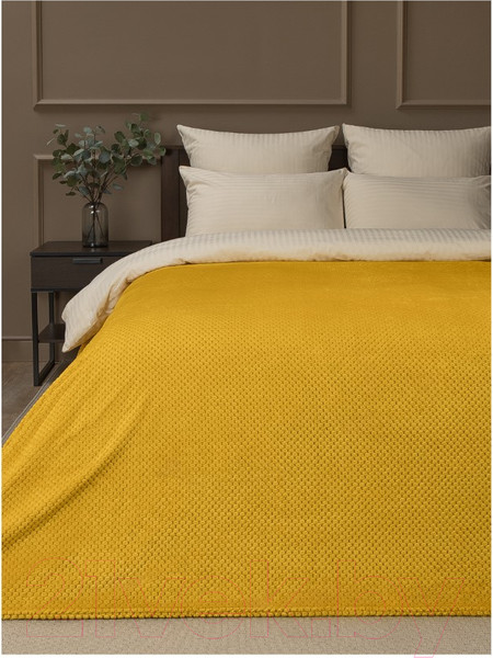 Изображение товара Плед TexRepublic Deco Ромбики Фланель 150x200 / 93406 (желтый)