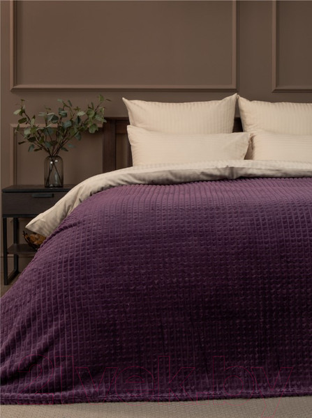 Изображение товара Плед TexRepublic Deco Кубики Фланель 150x200 / 93422 (сиреневый)