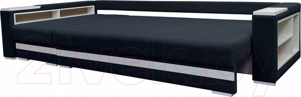 Изображение товара Диван угловой Bobrovmebel Влада 8.2тнц(п) + левый ТНЦ + полка и пенал (микровелюр симпл 54 серый)