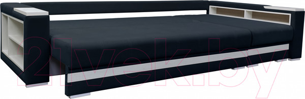 Изображение товара Диван угловой Bobrovmebel Влада 8.2тнц(п) + правый ТНЦ + полка и пенал (микровелюр симпл 54 серый)