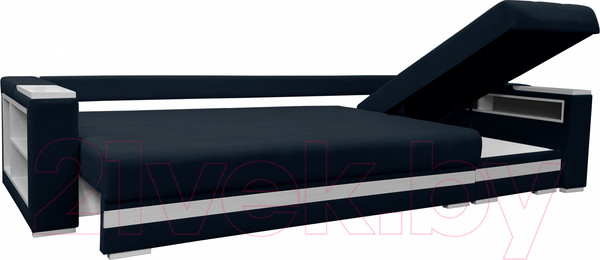 Изображение товара Диван угловой Bobrovmebel Влада 8.2тнц(п) + правый ТНЦ + полка и пенал (микровелюр симпл 54 серый)