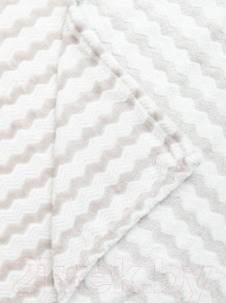 Изображение товара Плед TexRepublic Absolute Зигзаг двухцветный Flannel 150x200 / 92568 (серый)