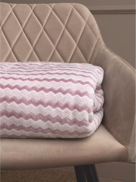 Изображение товара Плед TexRepublic Absolute Зигзаг двухцветный Flannel 150x200 / 92571 (сиреневый)