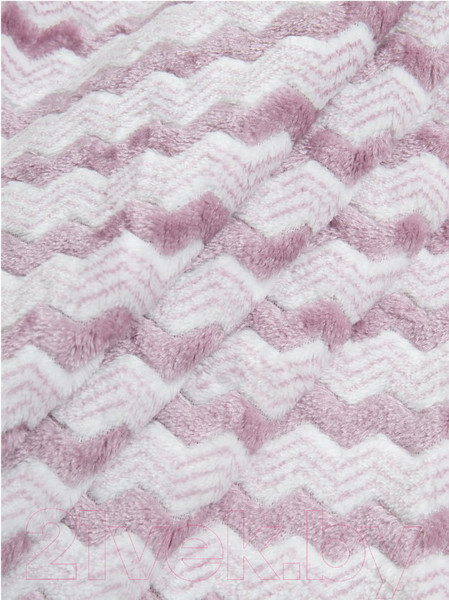 Изображение товара Плед TexRepublic Absolute Зигзаг двухцветный Flannel 150x200 / 92571 (сиреневый)