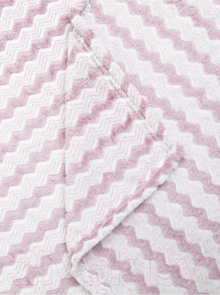 Изображение товара Плед TexRepublic Absolute Зигзаг двухцветный Flannel 150x200 / 92571 (сиреневый)