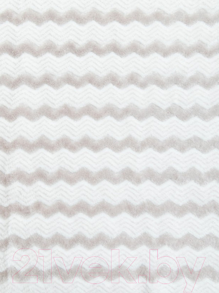 Изображение товара Плед TexRepublic Absolute Зигзаг двухцветный Flannel 200x220 / 92575 (серый)