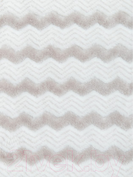 Изображение товара Плед TexRepublic Absolute Зигзаг двухцветный Flannel 200x220 / 92575 (серый)