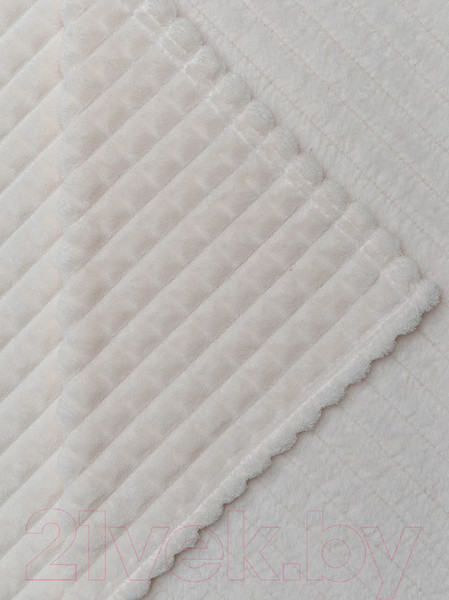 Изображение товара Плед TexRepublic Deco Кубики Фланель 200x220см / 93259 (молочный)