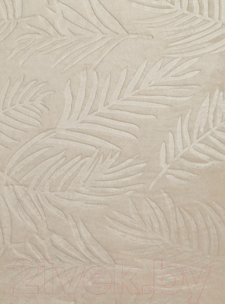 Изображение товара Плед TexRepublic Elite Листья Фланель 1.5сп / 93349 (шампань)