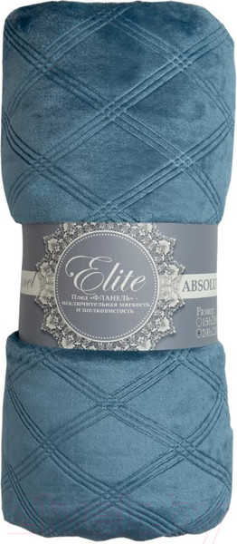 Изображение товара Плед TexRepublic Elite Клетка Фланель Евро / 93389 (синий)