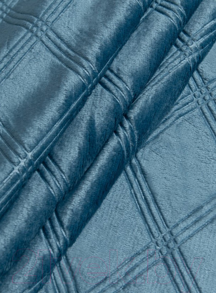 Изображение товара Плед TexRepublic Elite Клетка Фланель Евро / 93389 (синий)