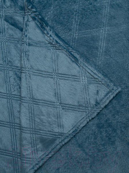 Изображение товара Плед TexRepublic Elite Клетка Фланель Евро / 93389 (синий)