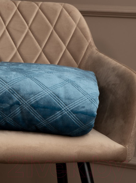 Изображение товара Плед TexRepublic Elite Клетка Фланель Евро / 93389 (синий)