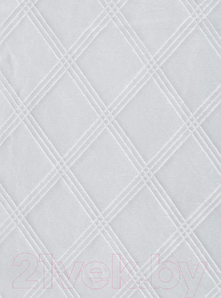 Изображение товара Плед TexRepublic Elite Клетка Фланель Евро / 93391 (белый)