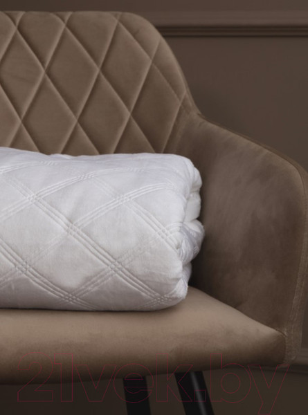 Изображение товара Плед TexRepublic Elite Клетка Фланель Евро / 93391 (белый)