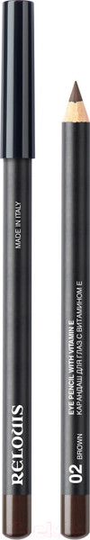 Изображение товара Карандаш для глаз Relouis С витамином Е тон 02 Brown