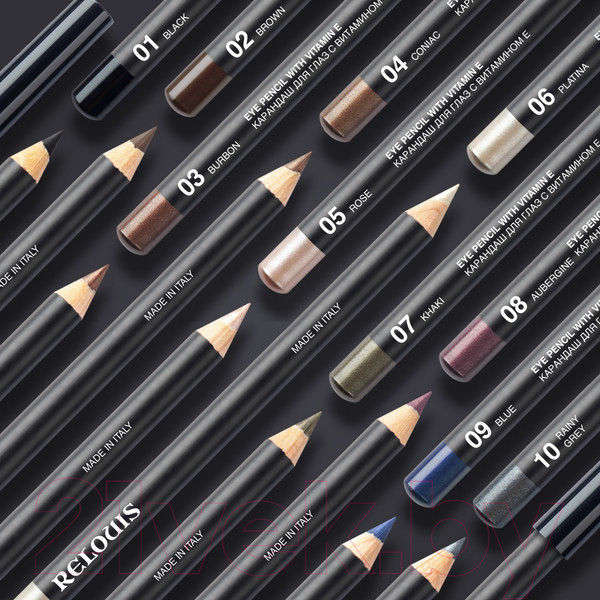 Изображение товара Карандаш для глаз Relouis С витамином Е тон 02 Brown