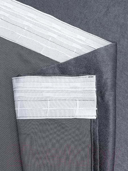 Изображение товара Комплект штор Amore Mio Однотонный софт 42002-042 1.5x2.7 / 92081 (2шт, серый)