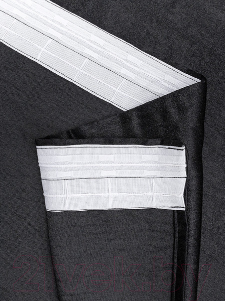 Изображение товара Комплект штор Amore Mio Однотонный софт 42002-043 1.5x2.7 / 92082 (2шт, черный)