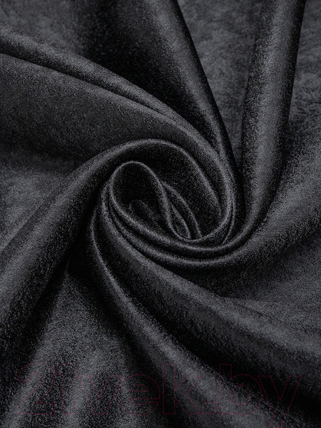 Изображение товара Комплект штор Amore Mio Однотонный софт 42002-043 1.5x2.7 / 92082 (2шт, черный)