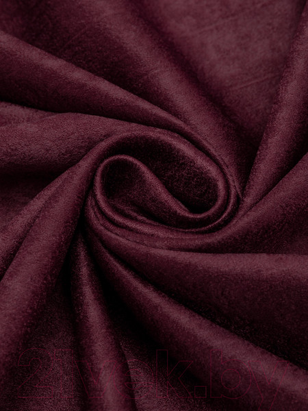 Изображение товара Комплект штор Amore Mio Однотонный софт 42002-048 1.5x2.7 / 92083 (2шт, бордовый)